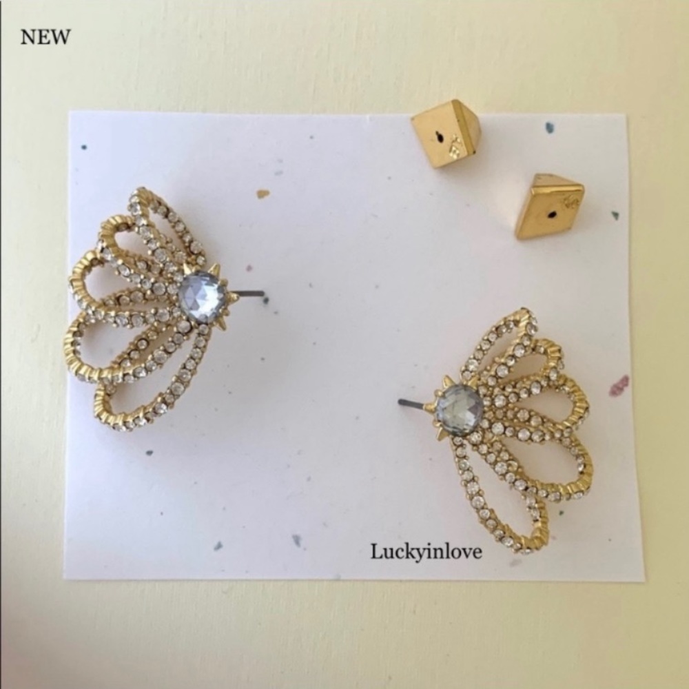 ALEXIS BITTAR Gold Crystal Lace Orbiting Thorny
Sculpted Essential Post Earrings - Picture 9 of 16